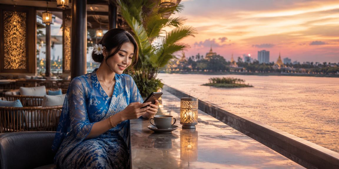 ရန်ကုန်အင်းလေးကန်မှာ ဖုန်းမှာငွေသွင်းလျက်ရှိသော ကစားသမားများ